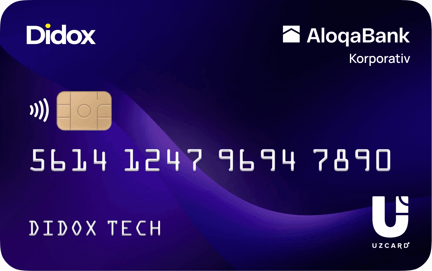 Карта Didox — настройки лимитов и категорий